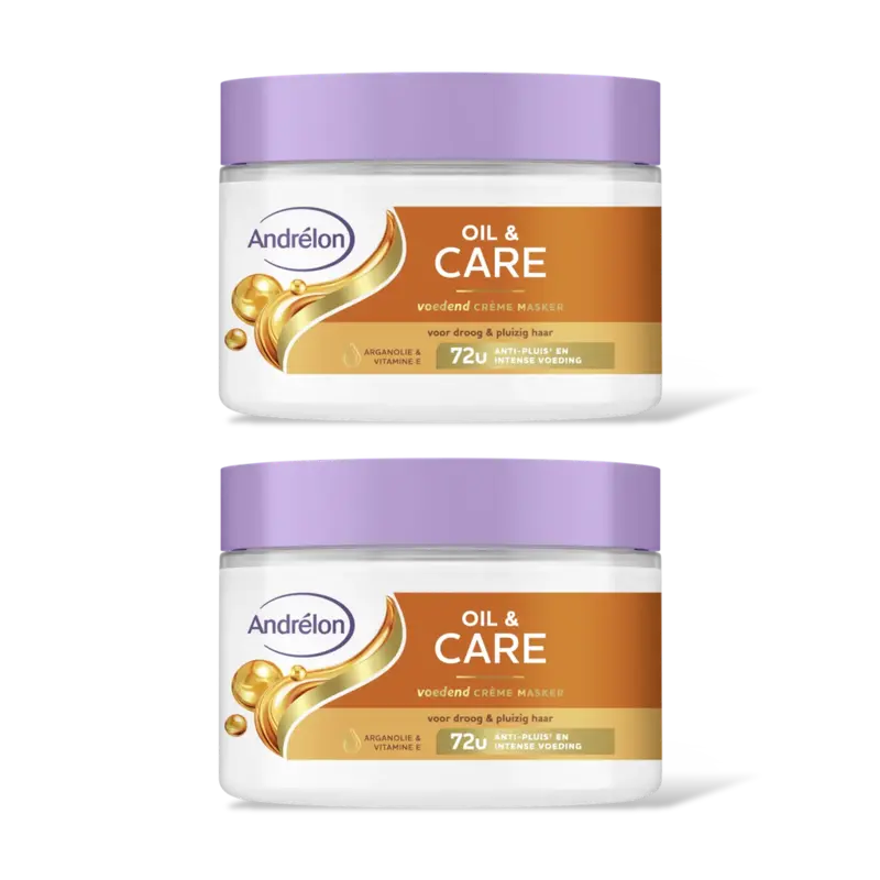Andrélon Oil & care voedend crème masker 2-pack