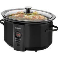 Een afbeelding van Brabantia Slowcooker BBEK1083 zwart 6,4 liter