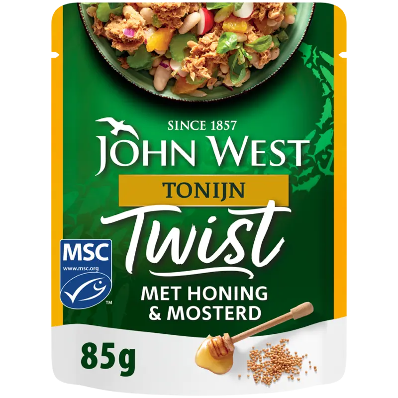Twist tonijn met honing & mosterd