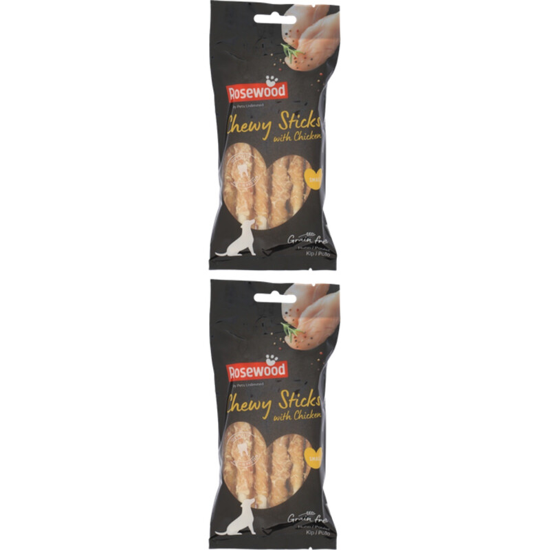 Een afbeelding van Rosewood Chewy sticks with chicken small 2-pack