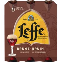 Een afbeelding van Leffe Bruin abdijbier 6-pack