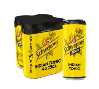 Schweppes Indian tonic zero 4-pack