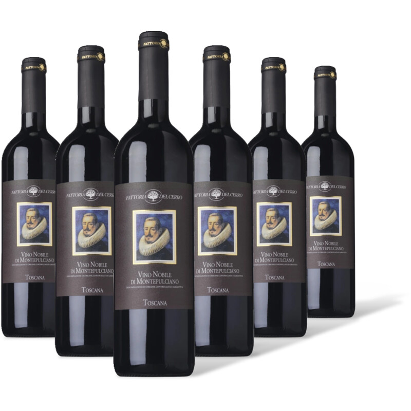 Fattoria del Cerro  Vino nobile di montepulciano 6 flessen