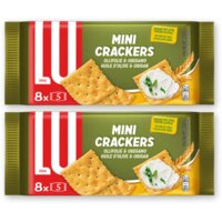 LU Mini crackers olijfolie & oregano 2-pack