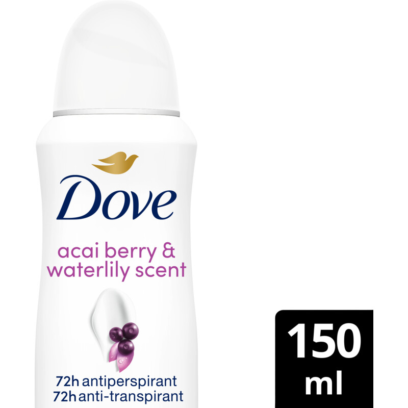 Dove Acai & waterlily anti-transpirant spray