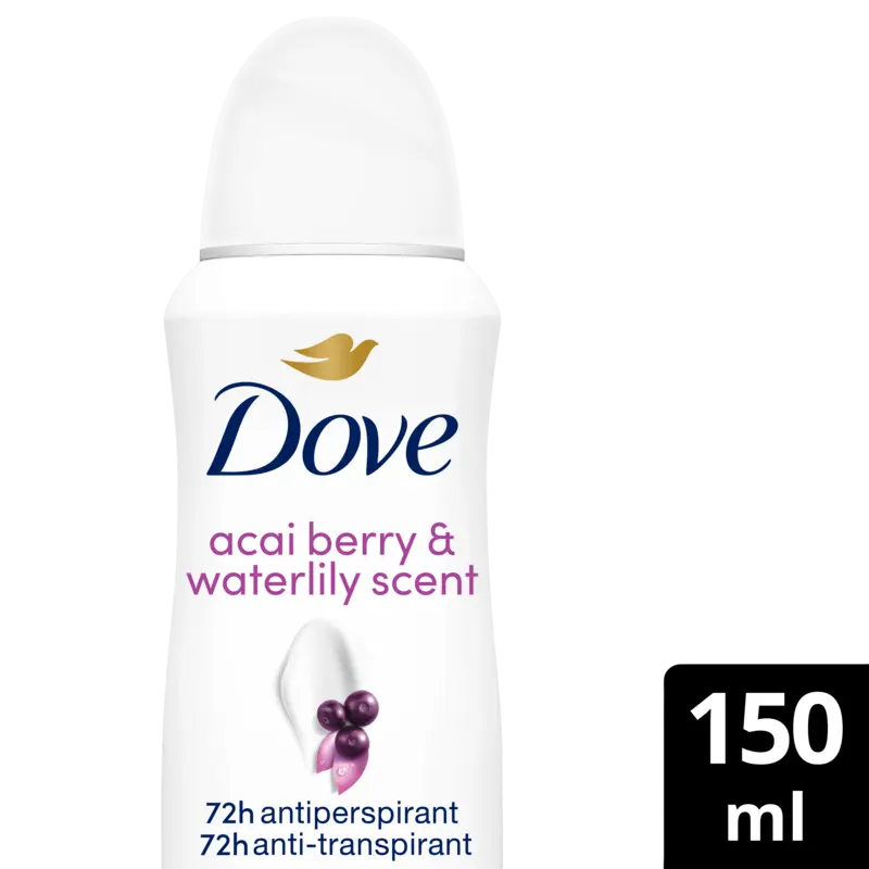 Dove Acai & waterlily anti-transpirant spray