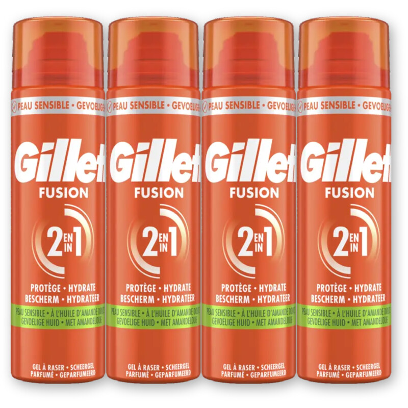 Gillette Fusion5 ultra gevoelig scheergel 4-pack