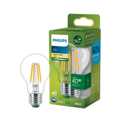 pdp-image-Philips Led fil standaard E27 40W helder