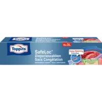 Toppits Safeloc diepvrieszakken 3 liter