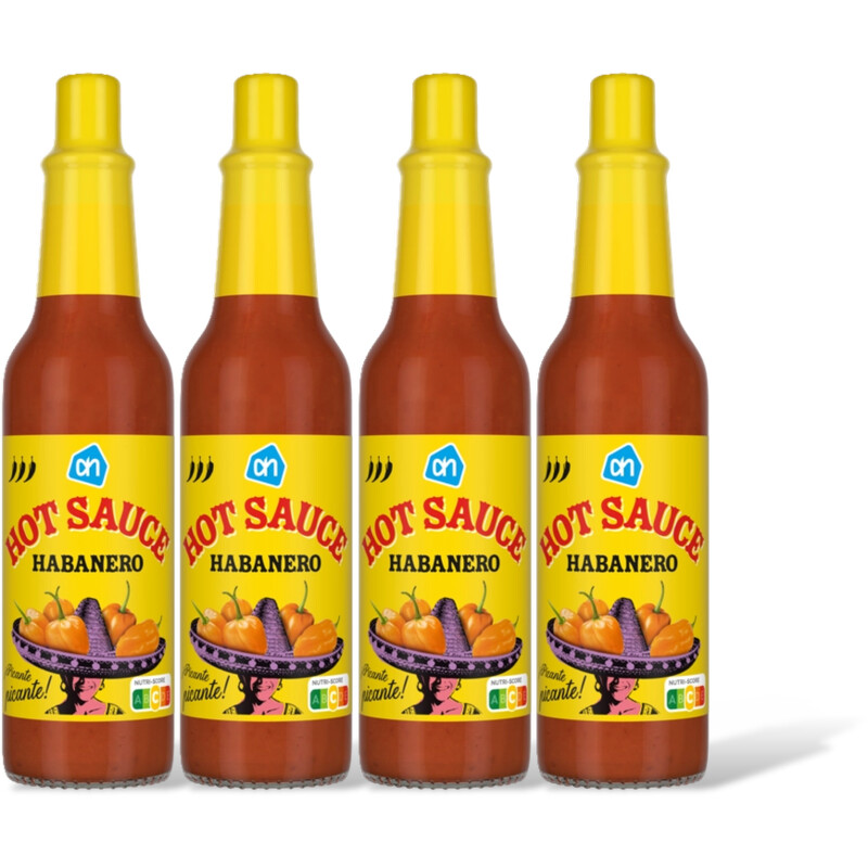 AH Hot sauce habanero 4-pack