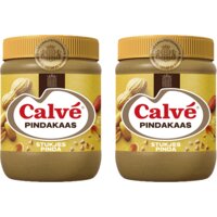 Calvé Pindakaas stukjes pinda 2-pack