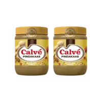 Calvé Pindakaas stukjes pinda 2-pack
