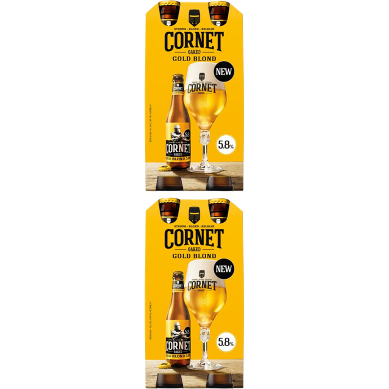 Een afbeelding van Cornet Oaked gold blond 4-pack 2-pack