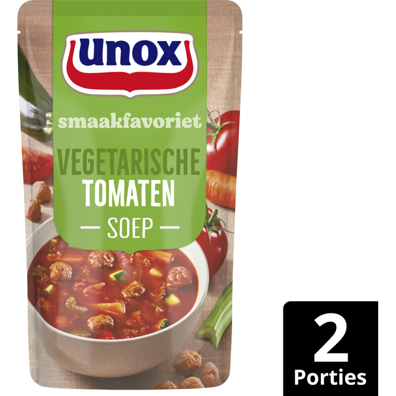Een afbeelding van Unox Vegetarische tomatensoep