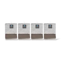 AH Keuken- en theedoek taupe set van 2 4-pk