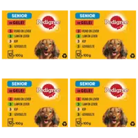 Pedigree Senior maaltijdzak in gelei multi 4-pack