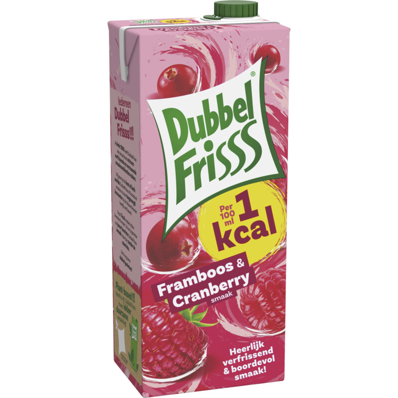Een afbeelding van DubbelFrisss 1kcal Framboos & cranberry