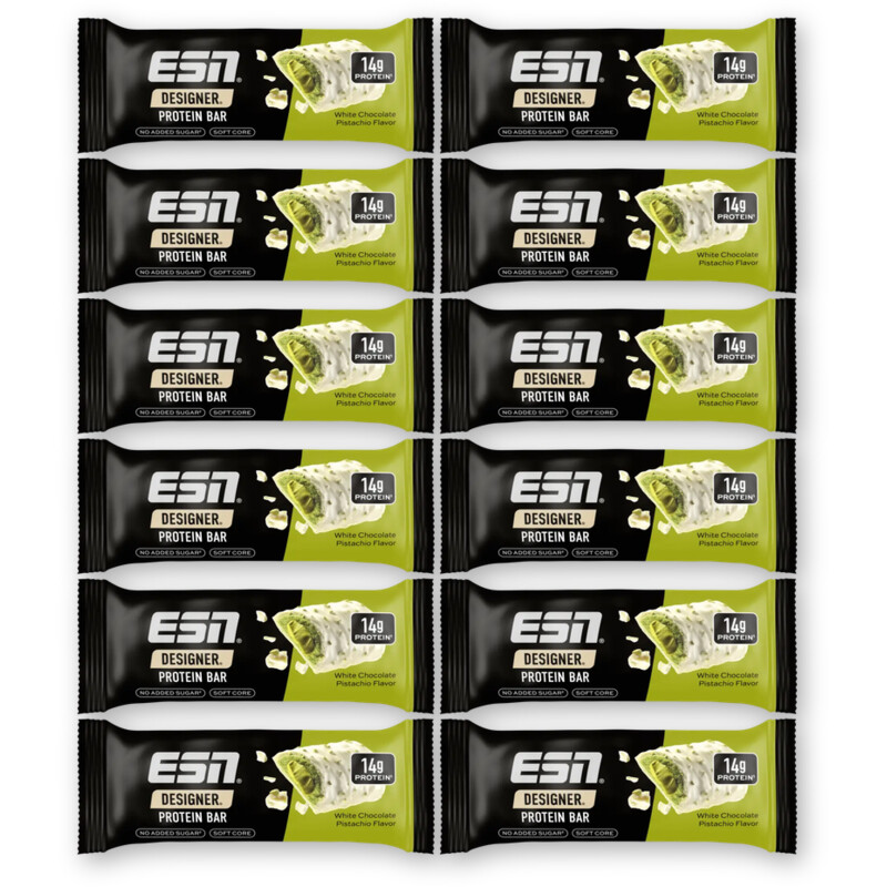 ESN Designer protein bar choc pistachio 12pk