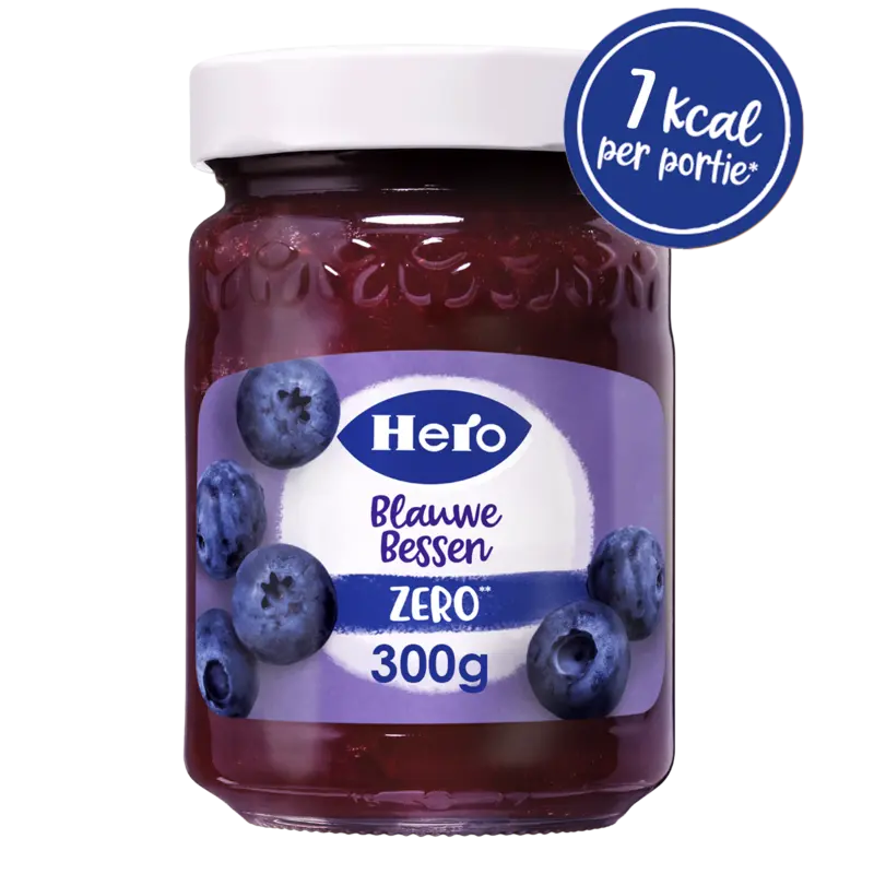 Hero Jam zero blauwe bessen