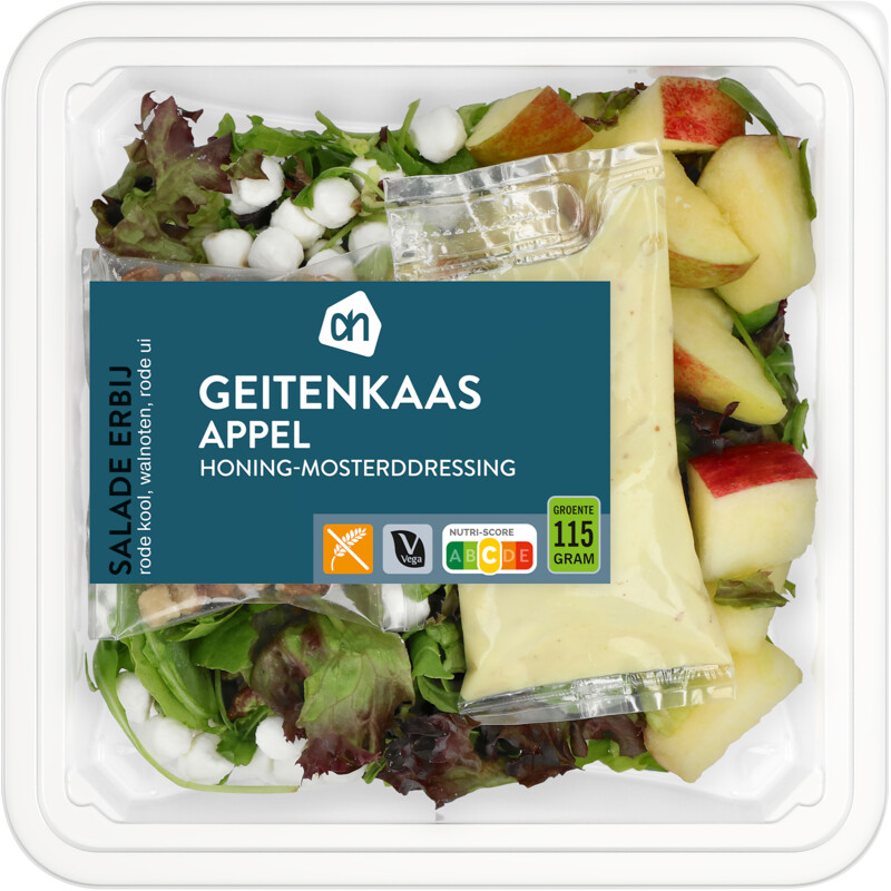 Een afbeelding van AH Salade erbij geitenkaas appel