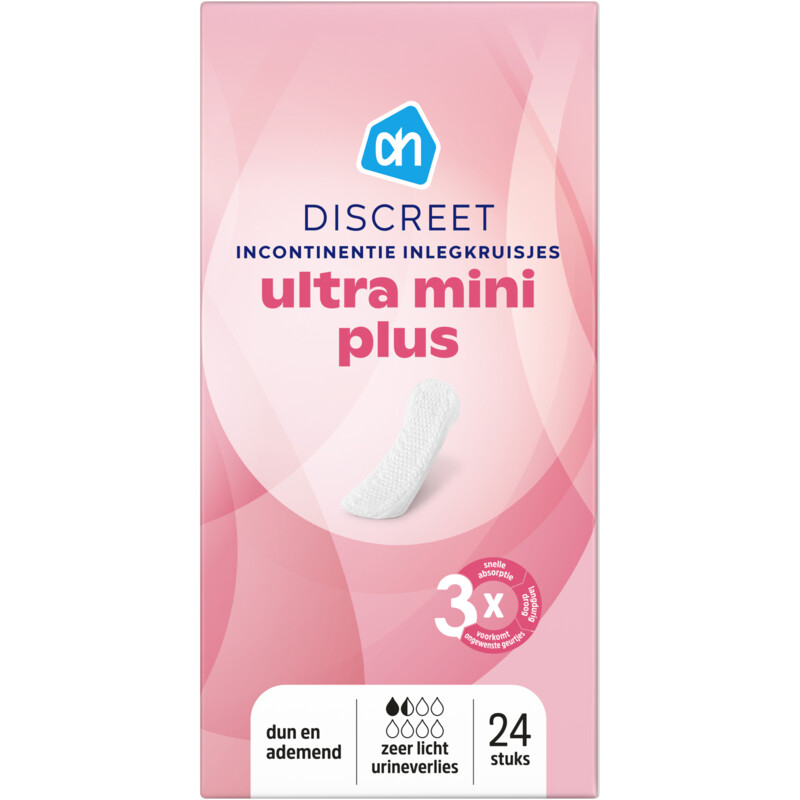 Een afbeelding van AH Incontinentie inleg ultra mini plus