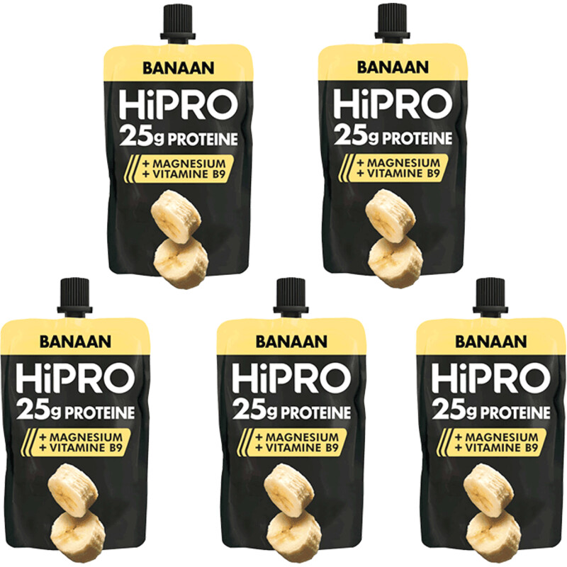 Een afbeelding van HiPRO Protein kwark banaan 5-pack
