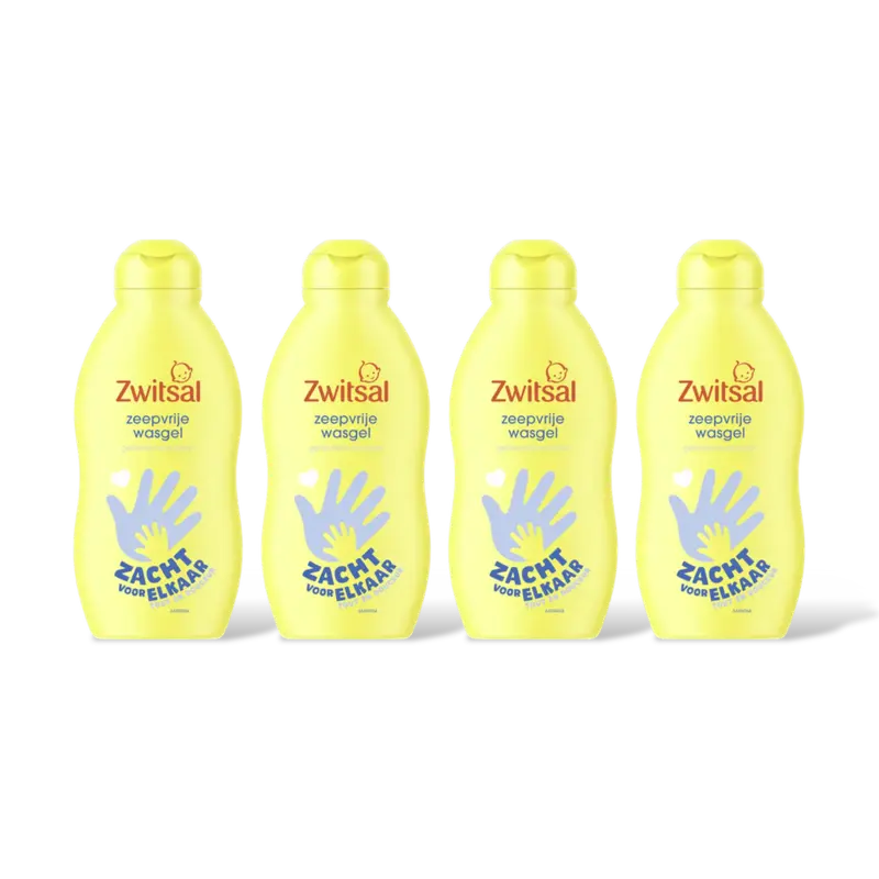 Baby zeepvrije wasgel 4-pack