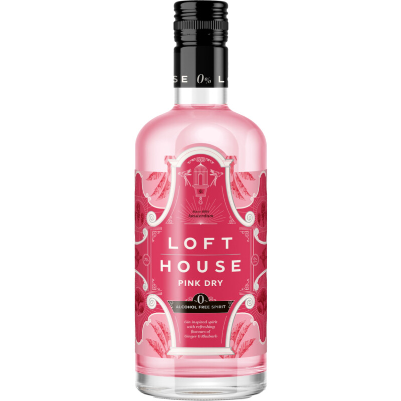 Een afbeelding van Lofthouse Pink gin alcoholvrij bel