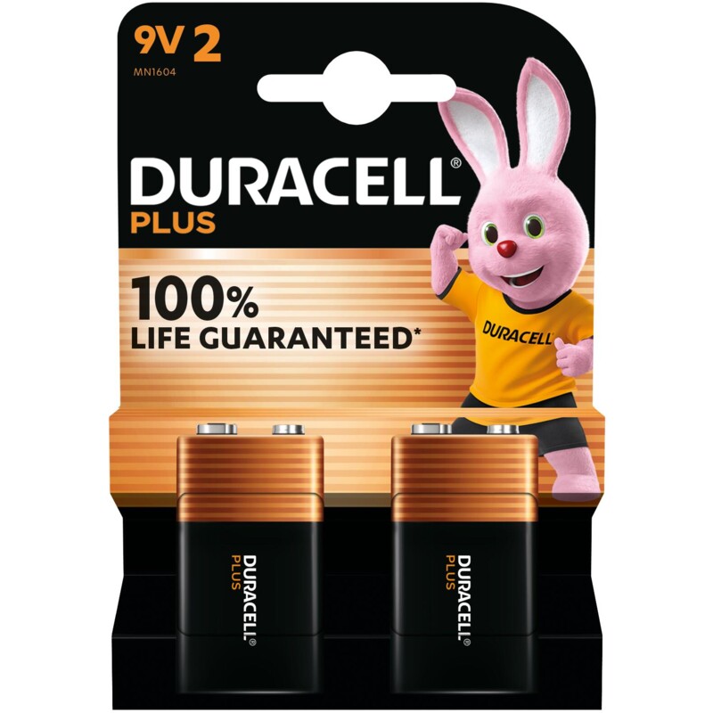 Duracell Plus 9V batterijen