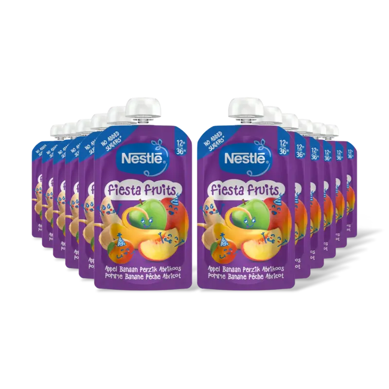 Fiesta fruits knijpfruit appel 12m+ 12pk