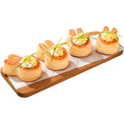 pdp-image-AH Excellent Bladerdeeg bakjes in paashaas vorm