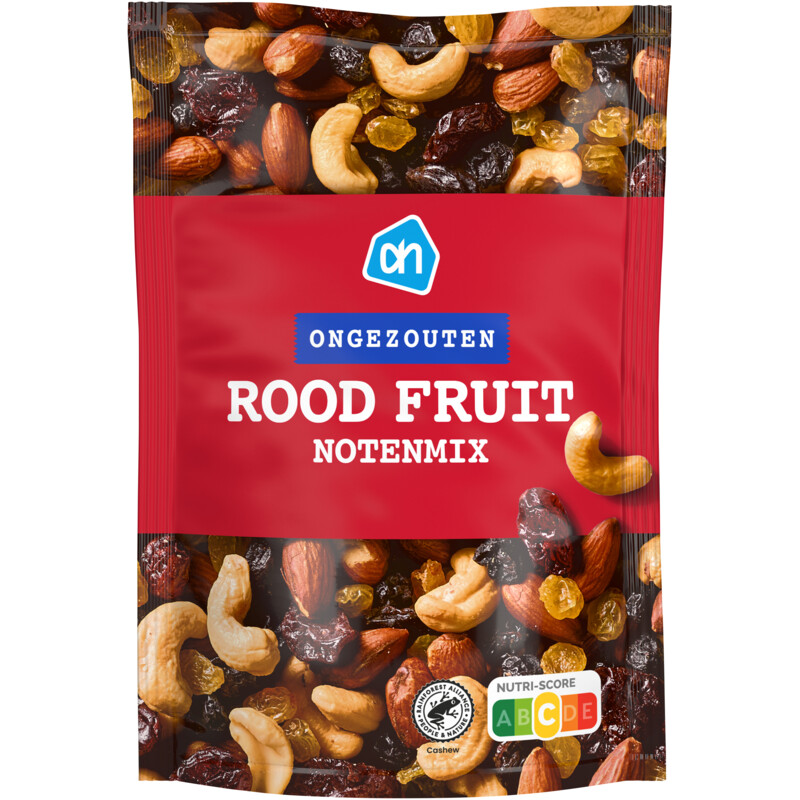 Een afbeelding van AH Rood fruit notenmix ongezouten