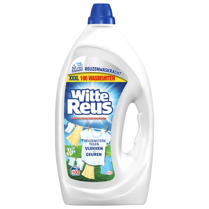 Witte Reus Wasmiddel vloeibaar gel wit