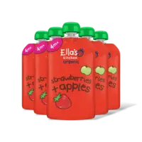 Ella's kitchen Aardbeien + appels 4m+ bio 5-pack