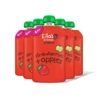 pdp-image-Ella's kitchen Aardbeien + appels 4m+ bio 5-pack