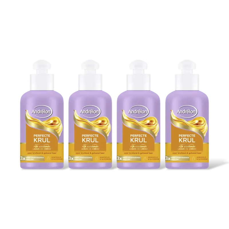 Andrélon Perfecte krul leave-in crème 4-pack