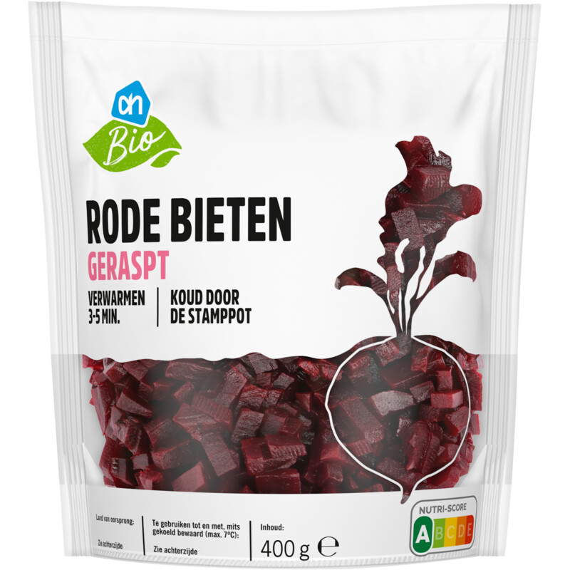 Een afbeelding van AH Biologisch Rode bieten geraspt