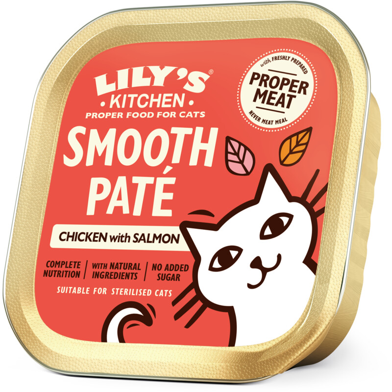 Een afbeelding van Lily's Kitchen Paté met zalm en kip