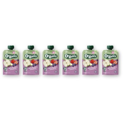 pdp-image-Organix Knijpfruit appel aardbei,bosbes 6m+ 6pck