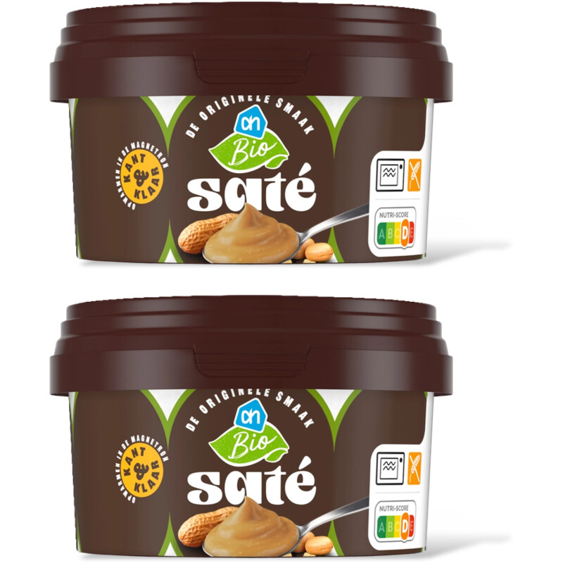 AH Biologisch Satesaus kant & klaar 2-pack