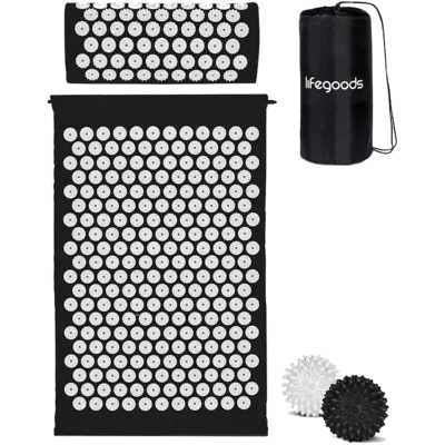 pdp-image-Lifegoods Accupressure mat zwart-wit