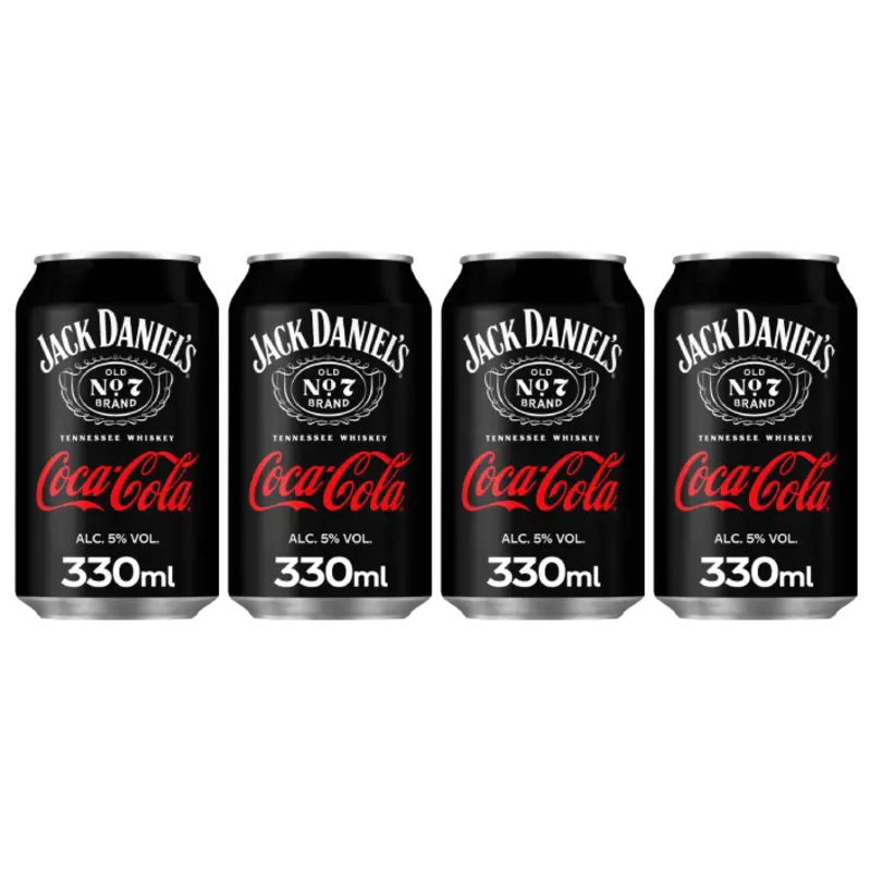Jack Daniels Whiskey & Coca-Cola 4-pack