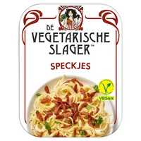 Vegetarische Slager Vegan geroockte speckjes