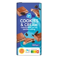 AH Cookies cream melkchocolade