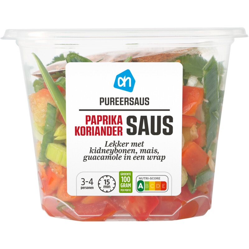 Een afbeelding van AH Pureersaus paprika koriander