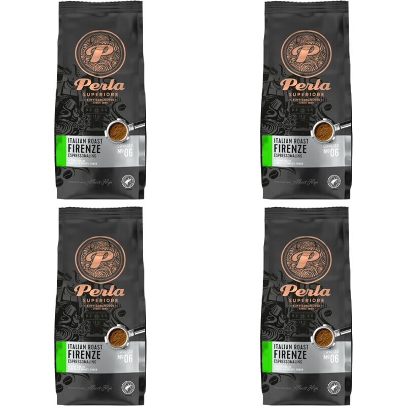Een afbeelding van Perla Superiore Italian Firenze espressomali 4-pack