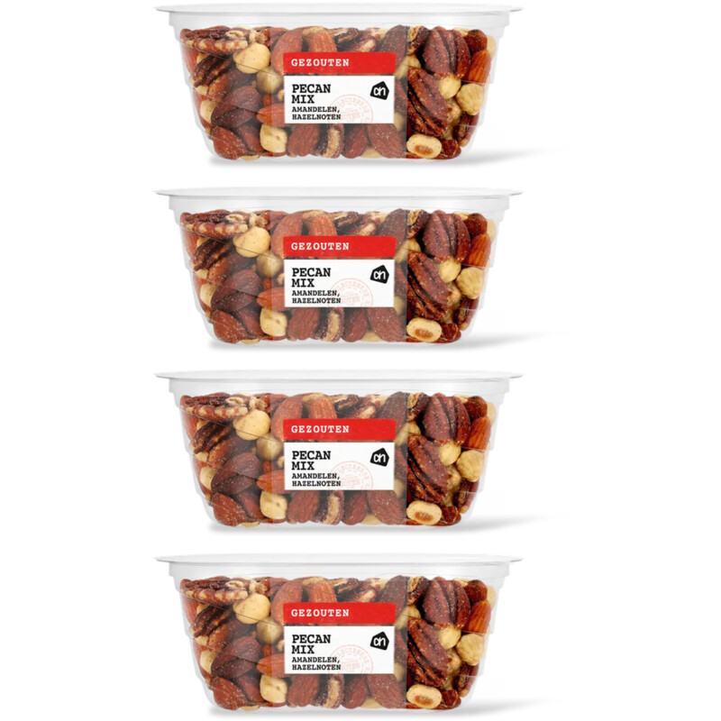 AH Pecanmix amandel, hazelnoten gezoutn 4pk