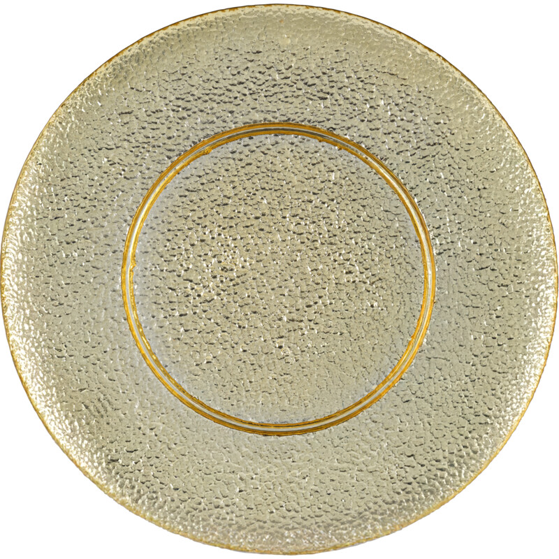 Een afbeelding van AH Excellent Serveerschaal glas gehamerd