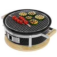 KitchenBrothers Hibachi style tabletop grill round