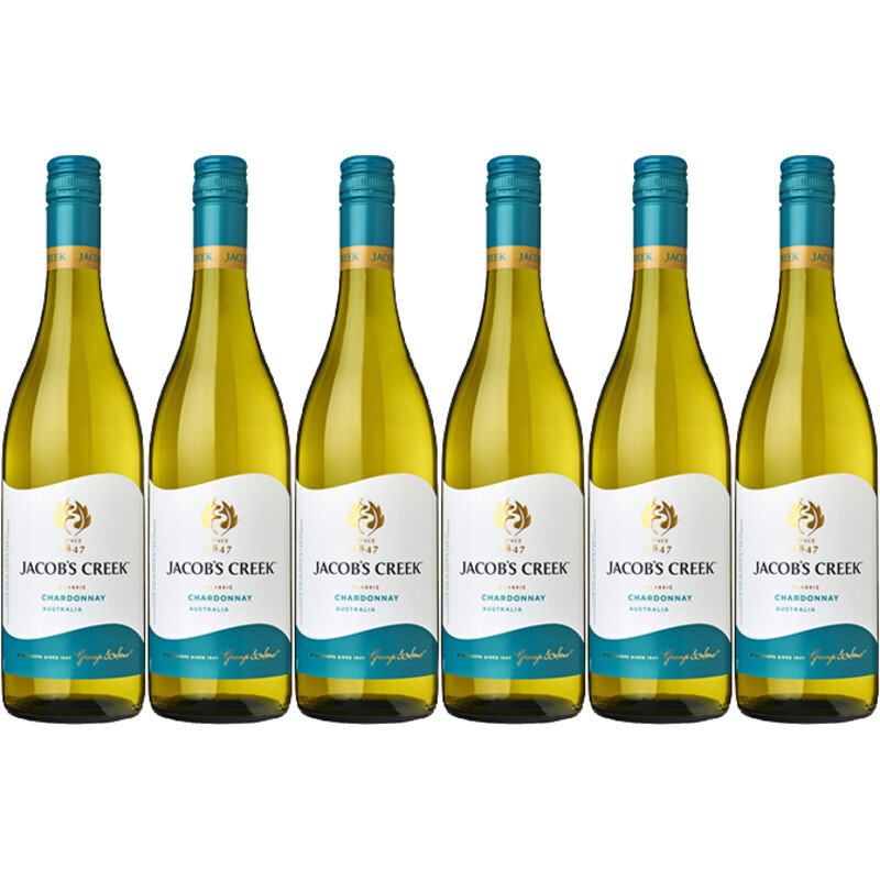 Een afbeelding van Jacob's Creek Classic chardonnay 6 flessen